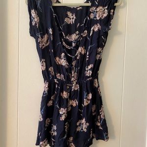 Flower print romper